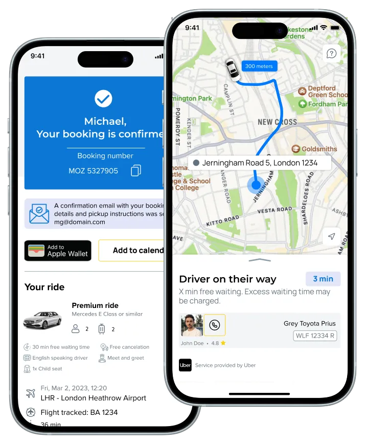 App Mozio en teléfonos móviles